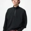 Unisex pullover med halv lynlås Unisex pullover med halv lynlås