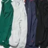 Unisex pullover med halv lynlås