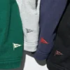 Unisex pullover med halv lynlås
