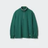 Unisex pullover med halv lynlås