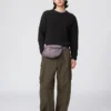 Unisex sammenpakkelig crossbody-tasker med lommer