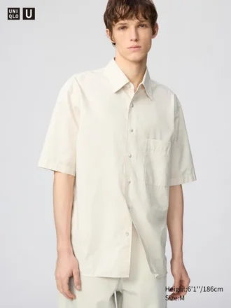 Unisex-skjorte i boxy-stil | Korte ærmer