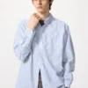 Unisex-skjorte i bredvævet stof | Button-down | Ternet