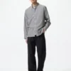 Unisex-skjorte i bredvævet stof | Button-down | Ternet