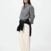Unisex-skjorte i bredvævet stof | Button-down | Ternet