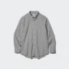 Unisex-skjorte i bredvævet stof | Button-down | Ternet