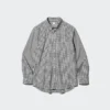 Unisex-skjorte i bredvævet stof | Button-down | Ternet