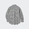 Unisex-skjorte i bredvævet stof | Button-down | Ternet