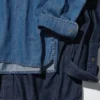 Unisex-skjorte i let denim