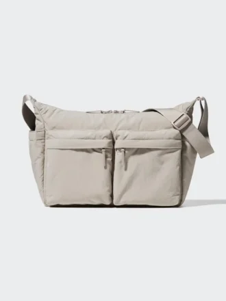 Unisex skuldertask med flere lommer