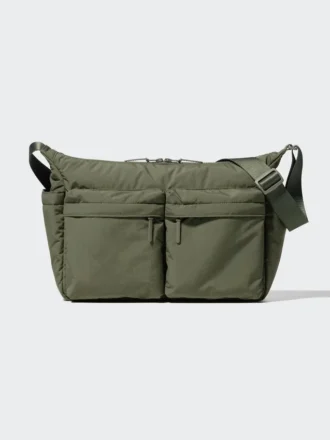 Unisex skuldertask med flere lommer
