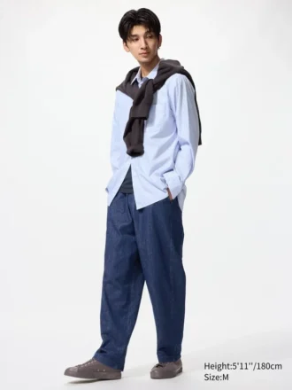 Unisex stretch-bukser med lav talje | Denim