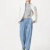 Unisex stretch-bukser med lav talje | Denim