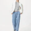 Unisex stretch-bukser med lav talje | Denim