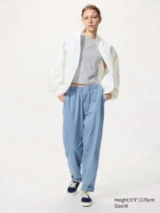 Unisex stretch-bukser med lav talje | Denim