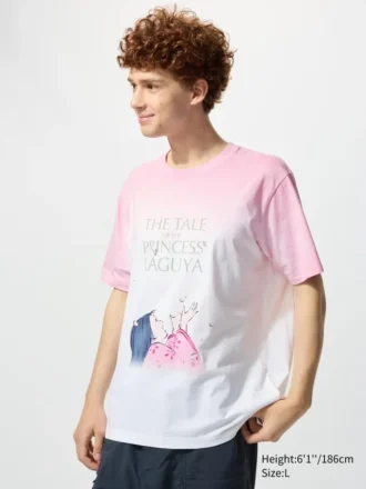 Unisex Studio Ghibli UT-T-shirt med grafisk print | Fortællingen om prinsesse Kaguya