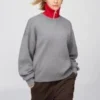 Unisex-sweater i glat bomuld