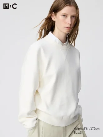 Unisex-sweater i glat bomuld