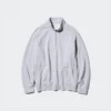 Unisex sweatshirt med halv lynlås