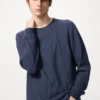 Unisex-T-shirt i vaffelvæv