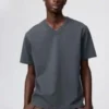 Unisex T-shirt med V-hals