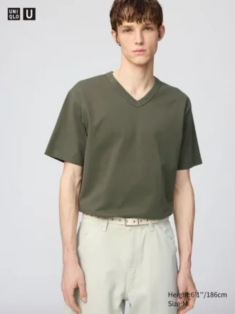 Unisex T-shirt med V-hals