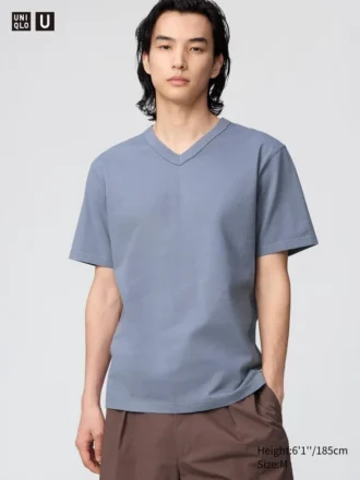 Unisex T-shirt med V-hals