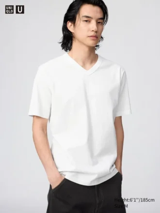 Unisex T-shirt med V-hals