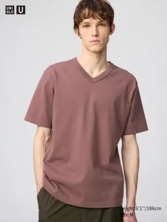 Unisex T-shirt med V-hals