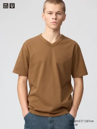 Unisex T-shirt med V-hals
