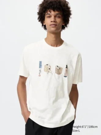 Unisex Ukiyo-E Animals UT grafisk T-shirt