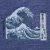 Unisex Ukiyo-E Blue UT grafisk T-shirt