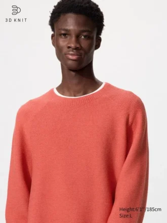 Unisex vaskbar 3D Knit-strikket sweatere