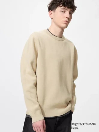 Unisex vaskbar Milano-ribstrikket sweatere