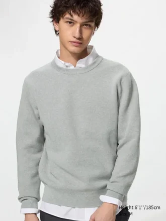 Unisex vaskbar Milano-ribstrikket sweatere