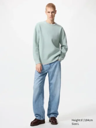 Unisex vaskbar Milano-ribstrikket sweatere