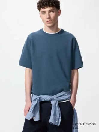 Unisex vaskbar Milano-ribstrikket T-shirt