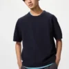 Unisex vaskbar Milano-ribstrikket T-shirt