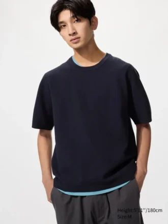 Unisex vaskbar Milano-ribstrikket T-shirt