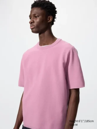 Unisex vaskbar Milano-ribstrikket T-shirt
