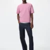 Unisex vaskbar Milano-ribstrikket T-shirt