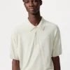 Unisex vaskbar strikket polo-sweater | Kort ærme