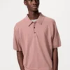 Unisex vaskbar strikket polo-sweater | Kort ærme