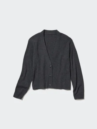 Vaskbar ribstrikket cardigan til kvinder
