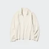 Vaskbar ribstrikket polo-sweater til kvinder