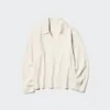 Vaskbar ribstrikket polo-sweater til kvinder