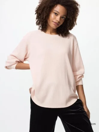 Waffle-T-shirt til kvinder | Langærmede T-shirts