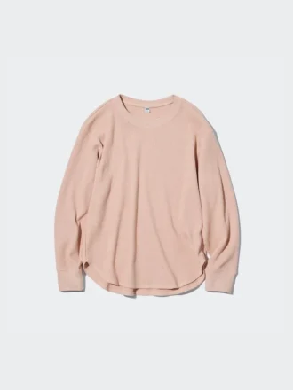 Waffle-T-shirt til kvinder | Langærmede T-shirts