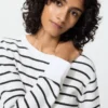 Waffle-T-shirt til kvinder | Stribet