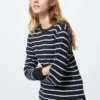 Waffle-T-shirt til kvinder | Stribet
